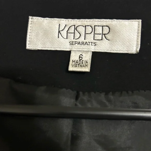Kasper Black and White Suit Separate Size 6 - Picture 3 of 5